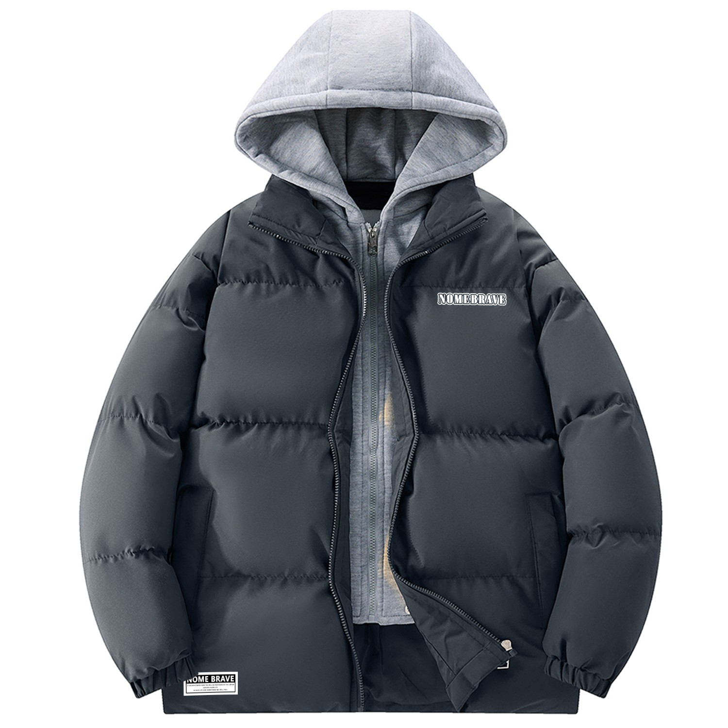 

NOME Пуховик Unisex, Dark Gray (Mock Two-Piece)