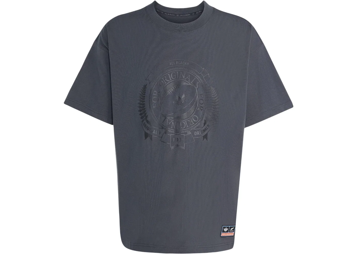 Мужская футболка с принтом Adidas & All Blacks Loose Graphic Tee, Black Carbon