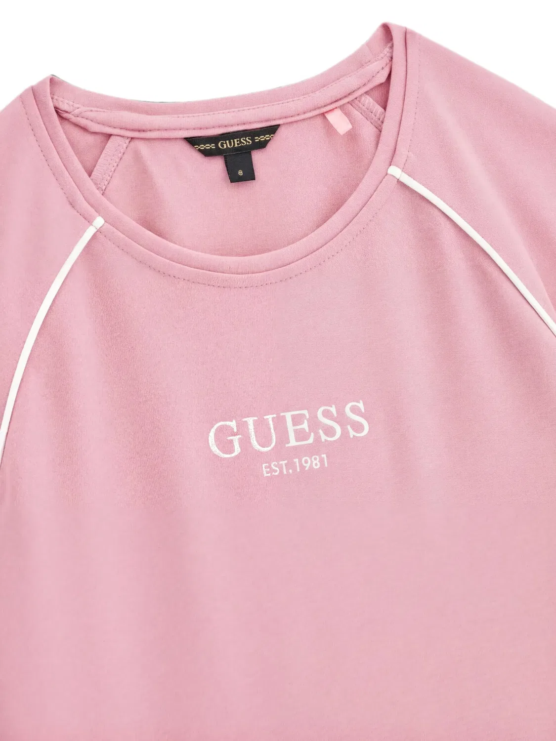 Платье приталенного силуэта с расклешенной юбкой Guess Usa, розовый — фото 4