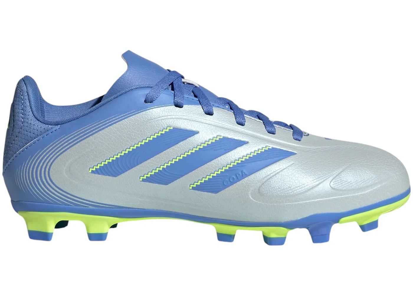 Детские бутсы с полным покрытием Модель Adidas Copa Pure 3 Club FG/MG Adidas, Halo Blue/Blue Fusion/Lucid Lemon