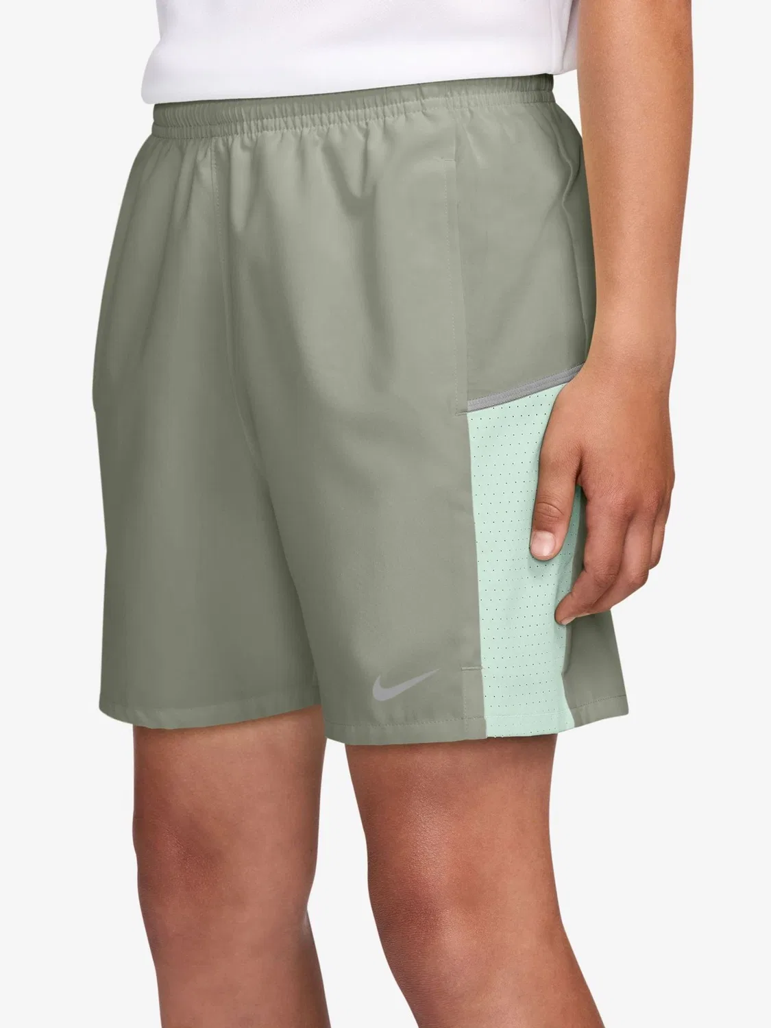 Шорты тренировочные Miler Nike, Spruce Fog Grey — фото 3