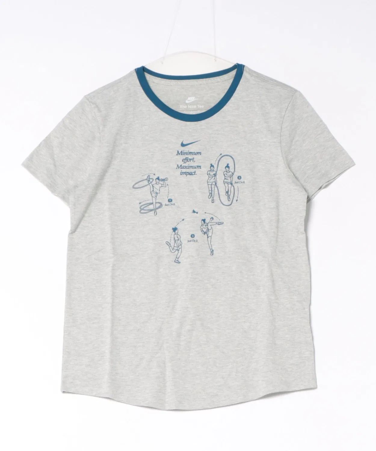 Женская футболка с коротким рукавом NIKE AS W NSW CLUB SS GFX TEE, Grey
