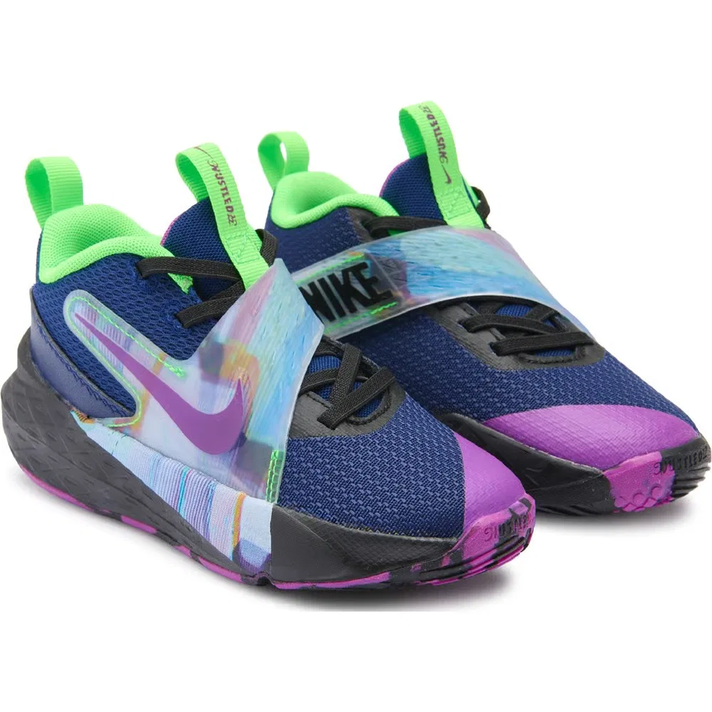 Детские баскетбольные кроссовки Kids' Hustle 12 Nike, Blue Void/Purple