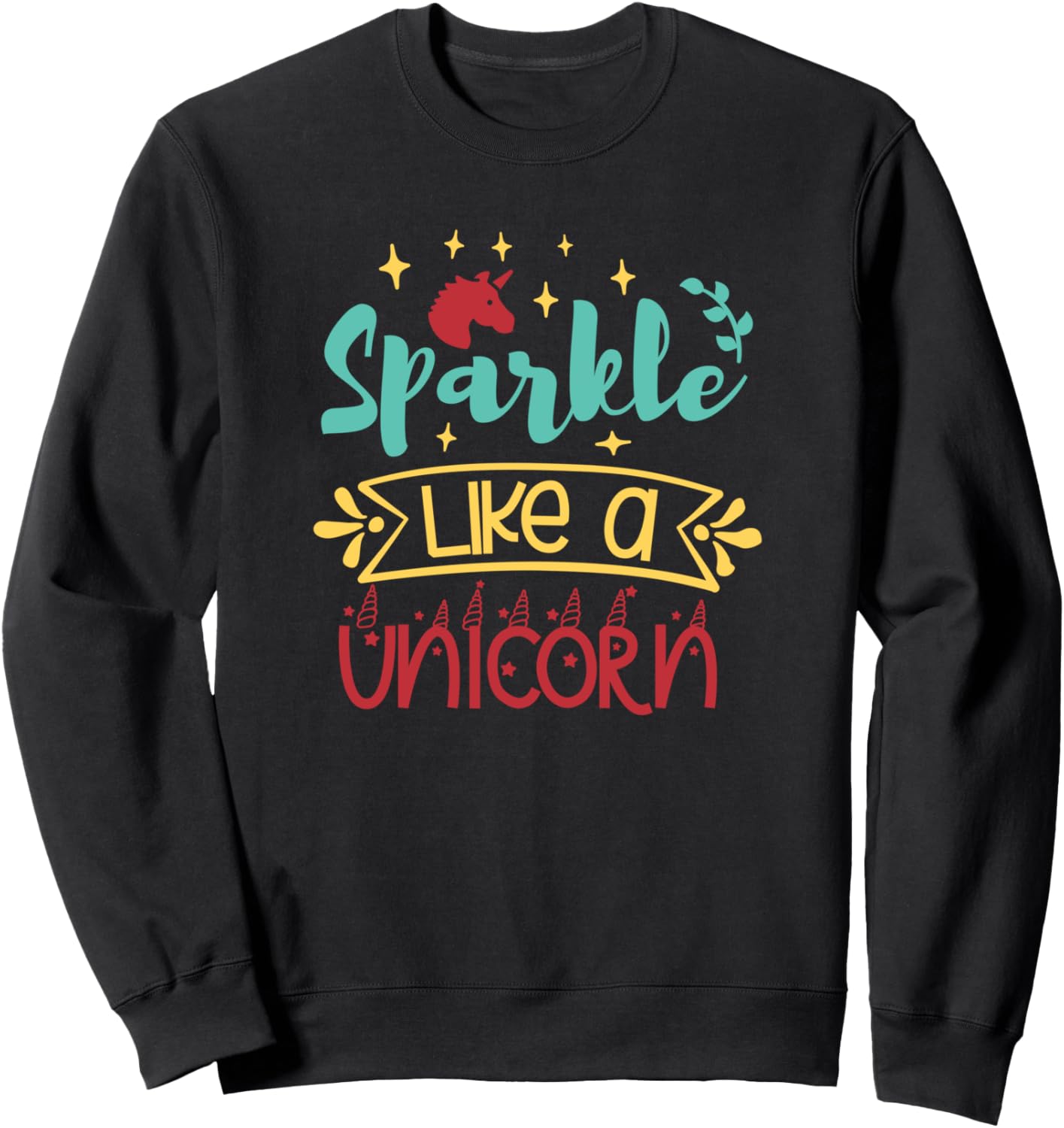 

Сияй, как единорог! - Забавная толстовка для любителей единорогов Sparkle Like A Unicorn, черный