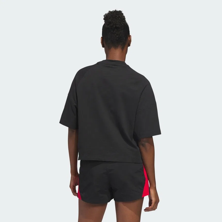 Футболка свободного кроя adidas Basketball Boxy Tee, adidas, Черный — фото 2