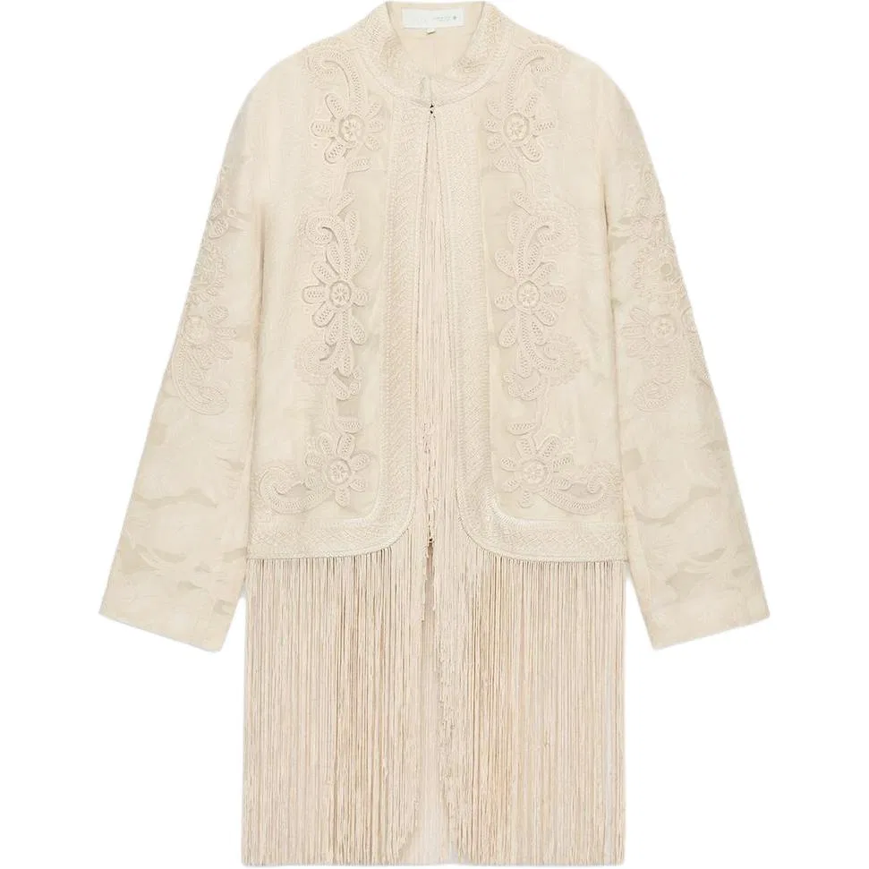 Женская куртка с воротником-стойкой Nude/Beige ZARA