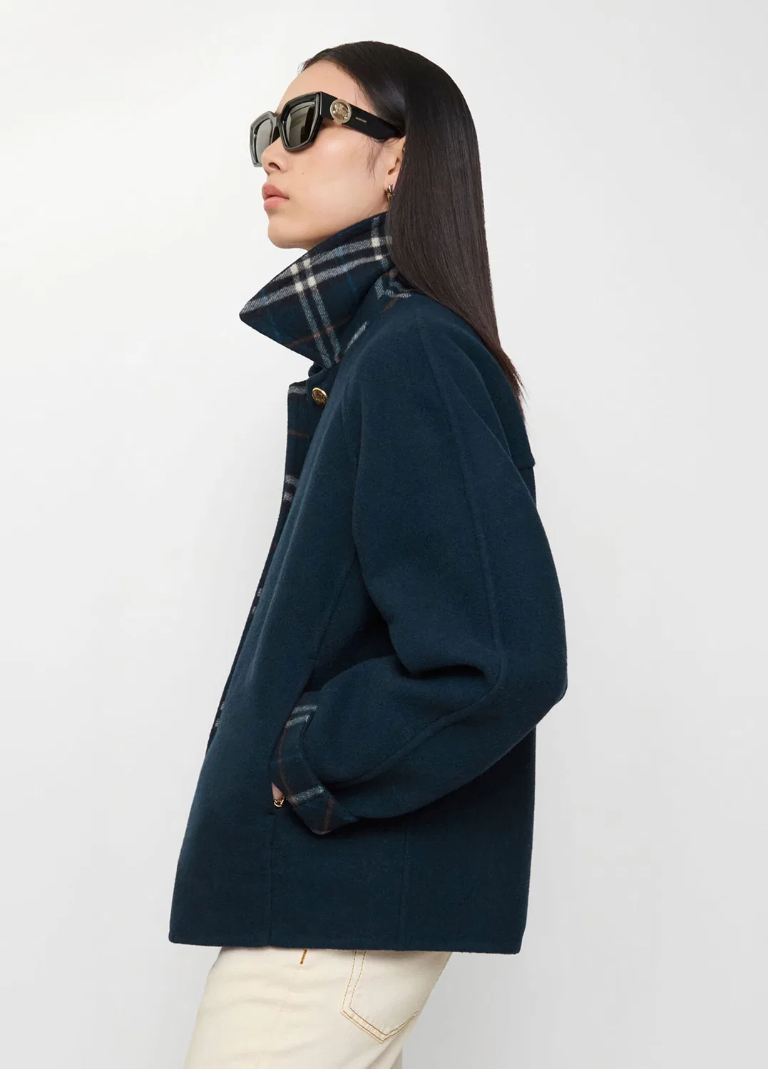 Пальто Brilley Burberry, женское, синий — фото 3