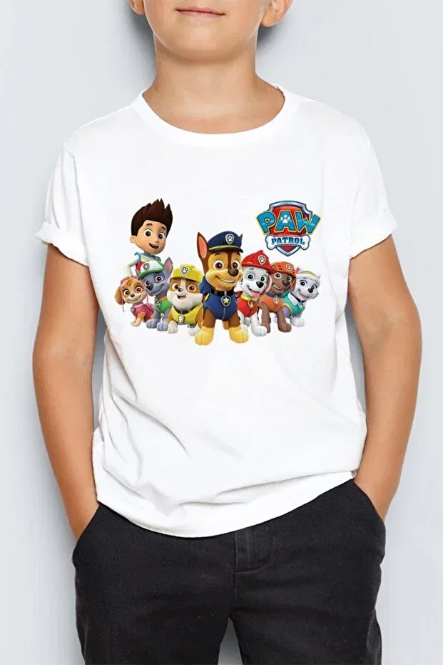 Детская футболка для девочек с принтом Paw Patrol Morinna Im, Белый
