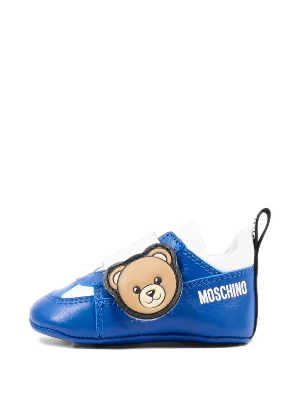 Кроссовки с липучками Teddy Bear Moschino Kids, синий — фото 2