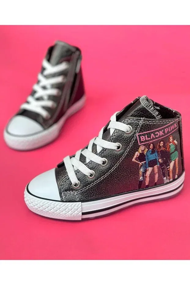 Детские ботинки для девочек на молнии Surpie Shoes, Platinum