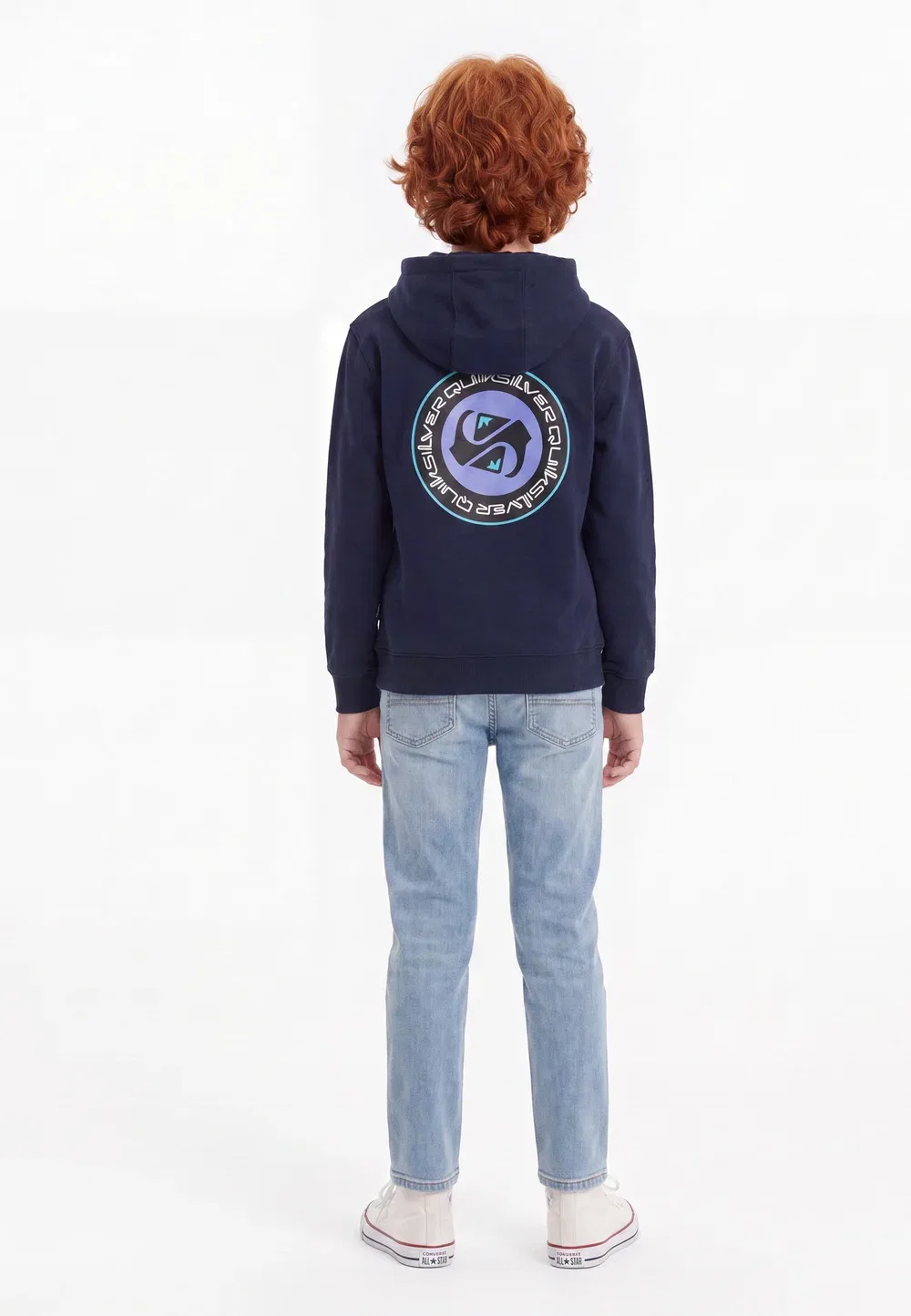 Худи с графическим принтом - худи Quiksilver, Dark Navy — фото 2