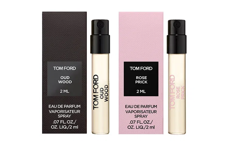 Набор пробников духов TOM FORD Ebony 2ml+Thistle Rose 2ml, Черное Дерево Шип Роза