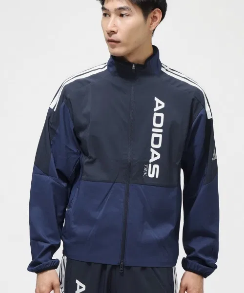 Мужская куртка-джерси с линиями Adidas, Dark Blue