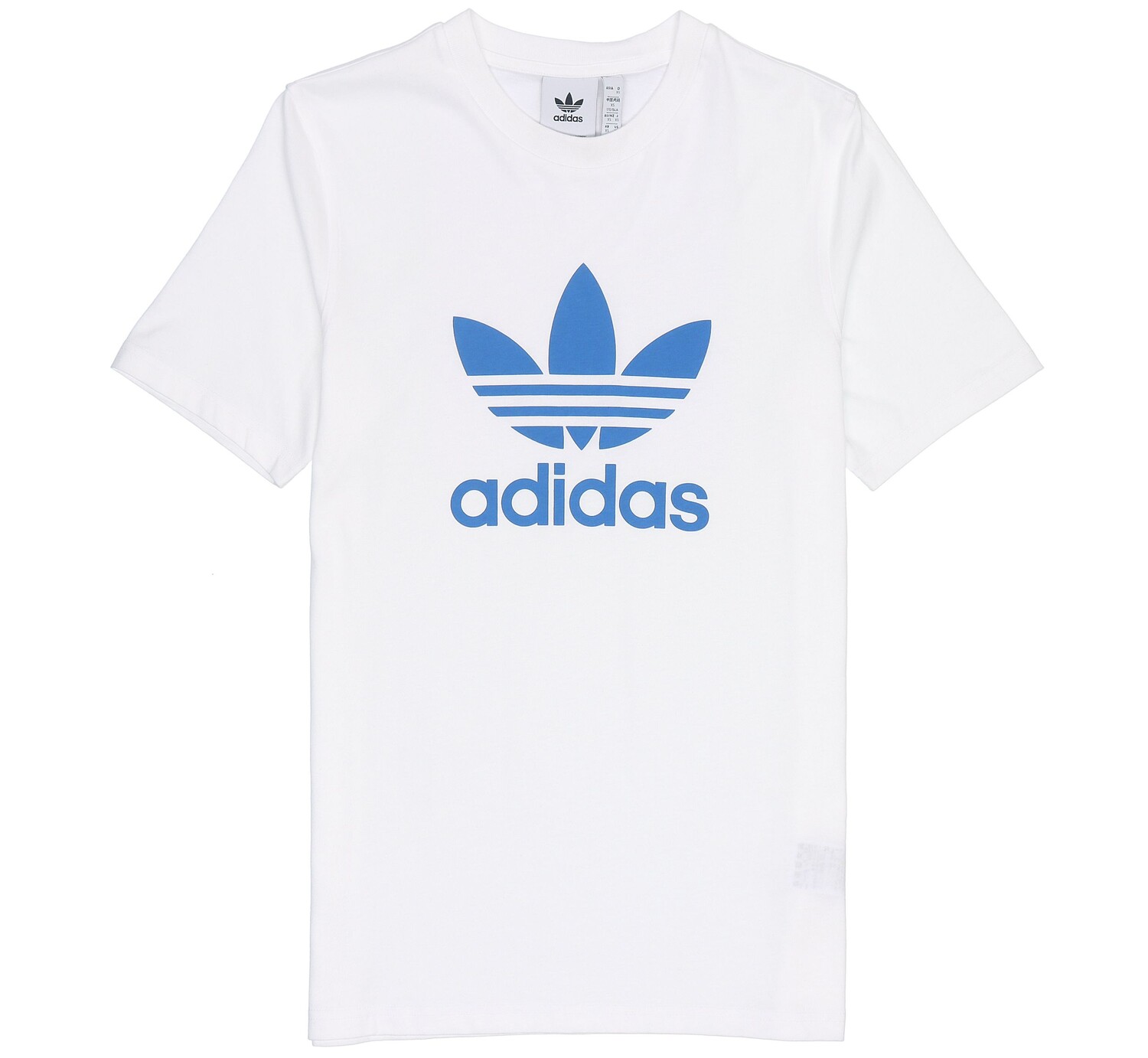 

Футболка с трилистником мужская белая/синяя Тоба Adidas Originals, белый