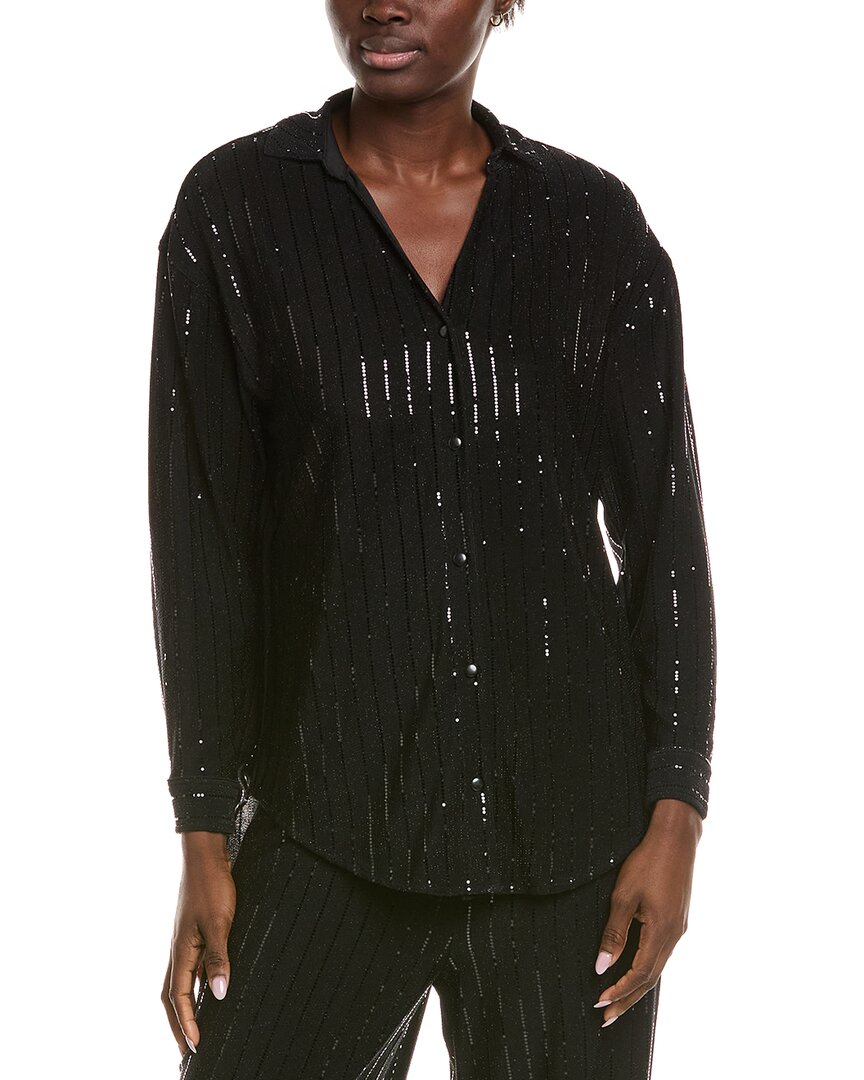 

Туника в тонкую полоску от Anne Klein Anne Klein, черный