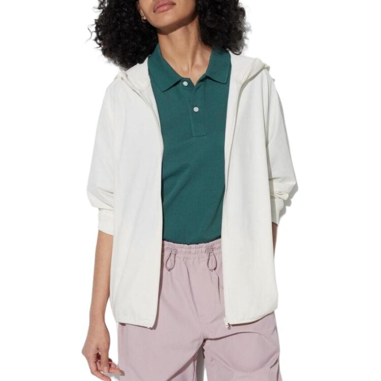 

Солнцезащитная одежда унисекс молочно-белая Uniqlo, слоновая кость
