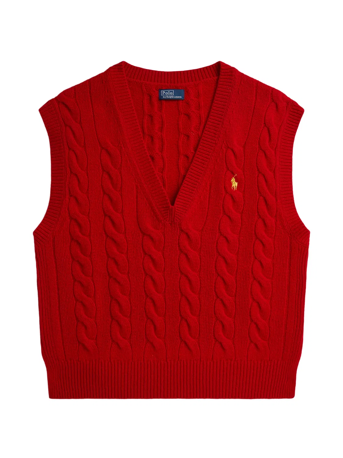 Polo Ralph Lauren Вязаный жилет V-образный вырез красный