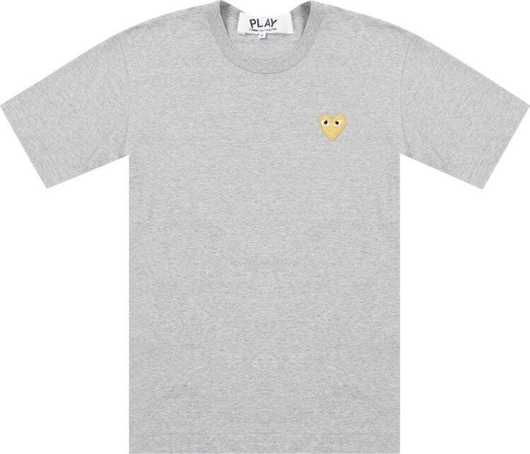 Футболка Comme des Garçons PLAY Gold Heart T-Shirt 'Grey', серый — фото 2