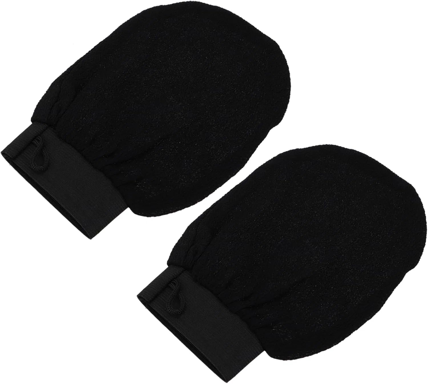 Эксфолирующие перчатки для душа, Beatifufu, 1 пара, 33 г, Black