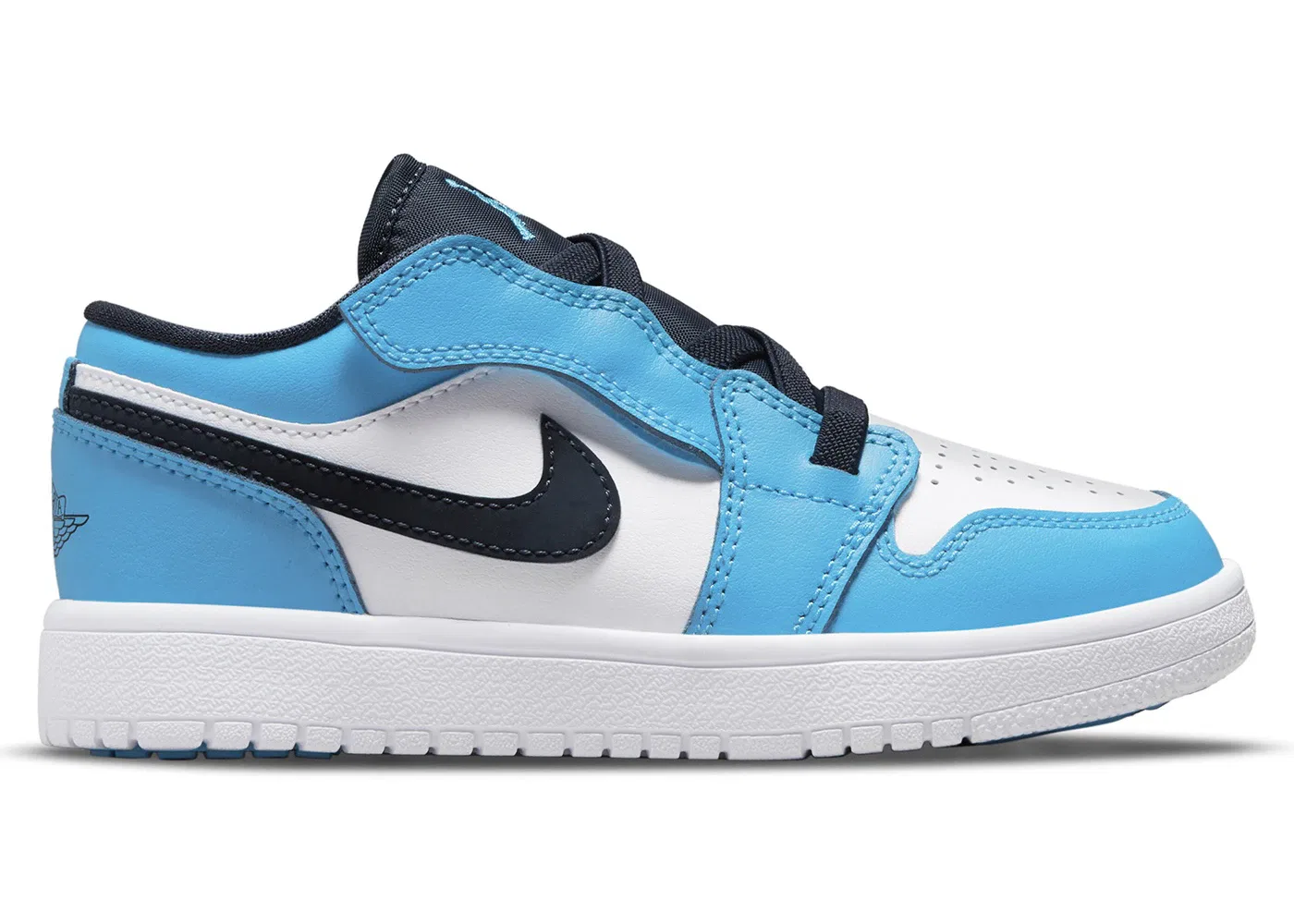 Детские кроссовки Lifestyle Jordan 1 Low ALT UNC (PS) Jordan, White/Obsidian/Dark Powder Blue