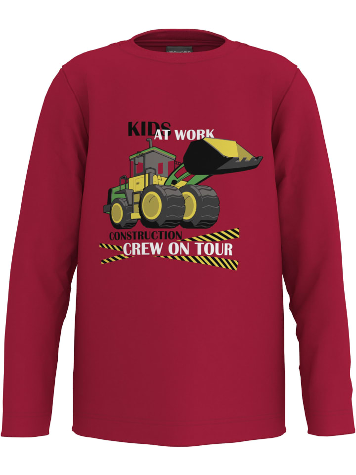 

Рубашка с длинным рукавом Kidsworld, красный