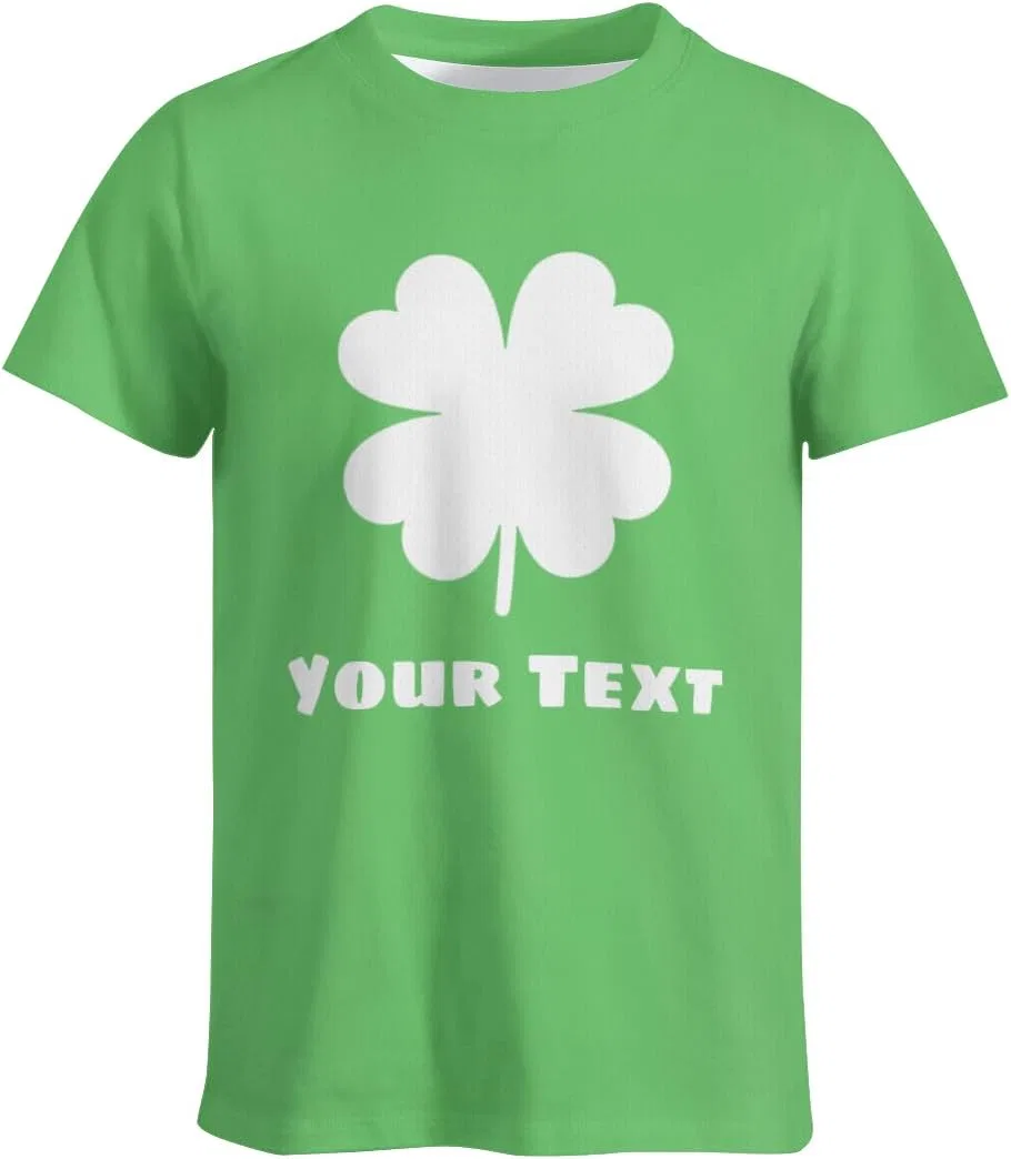 Футболка с принтом Custom St Patrick's Day, Green — фото 3