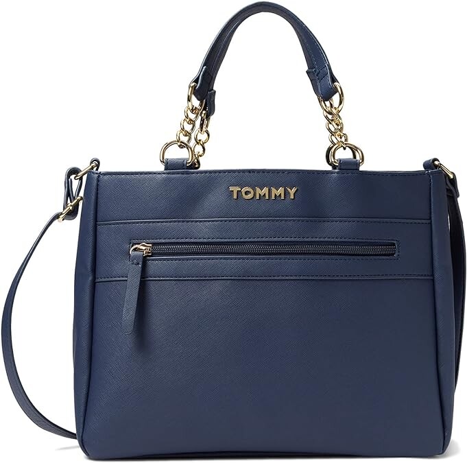 

Сумка-трансформер Tommy Hilfiger Kendall II, ПВХ сафьяно, темно-синий