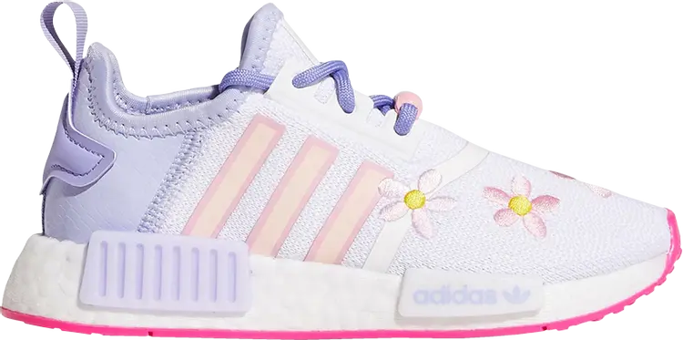 Кроссовки Adidas Monsters Inc. x NMD_R1 Little Kid 'Boo', фиолетовый — фото 2