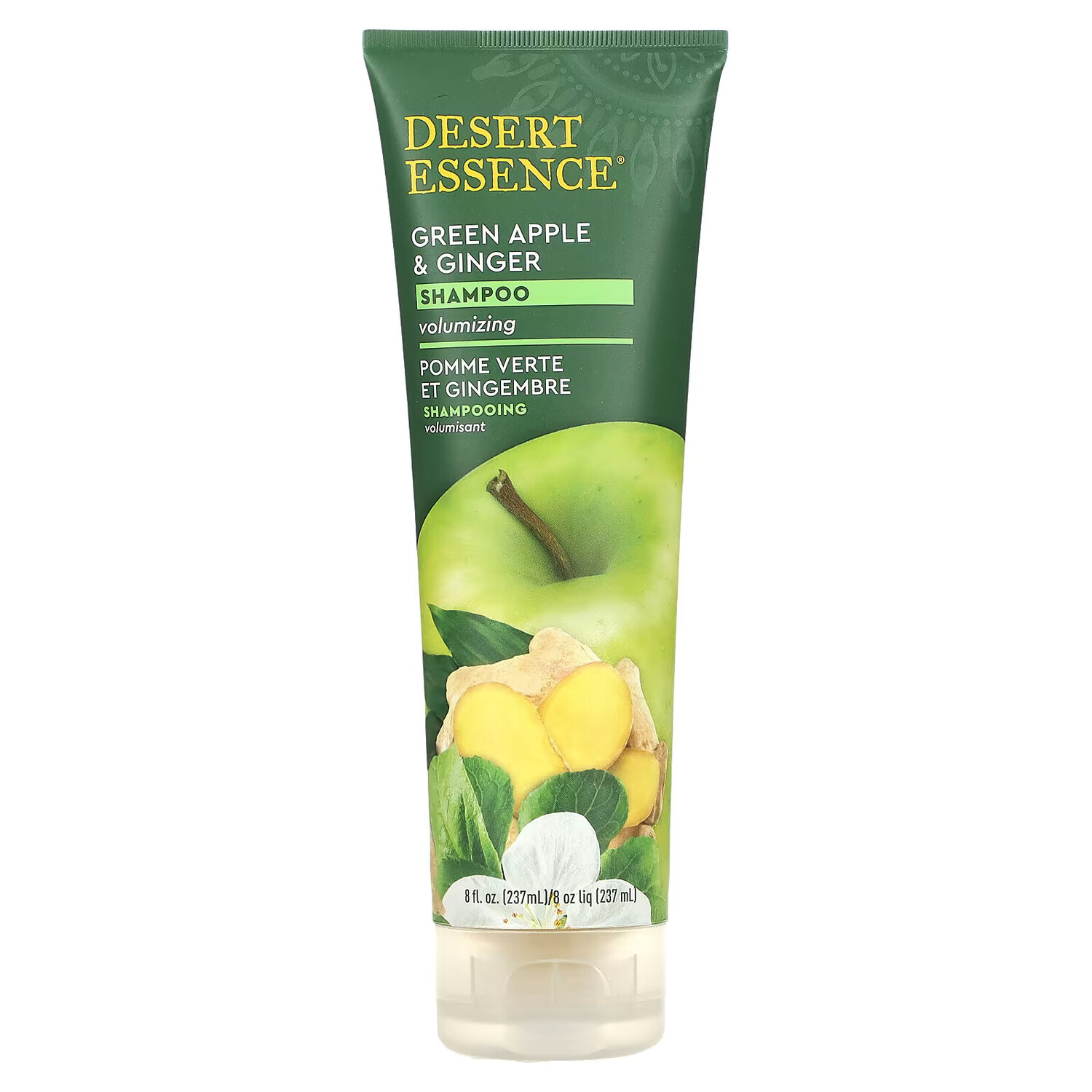 

Desert Essence, шампунь для придания объема, зеленое яблоко и имбирь, 237 мл (8 жидк. унций)