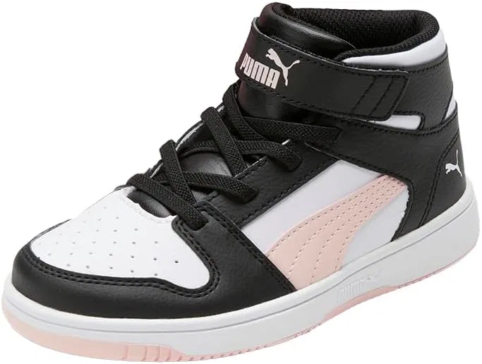 Детские кроссовки для мальчиков Rebound Layup PUMA, Puma Black-Rose Dust — фото 3