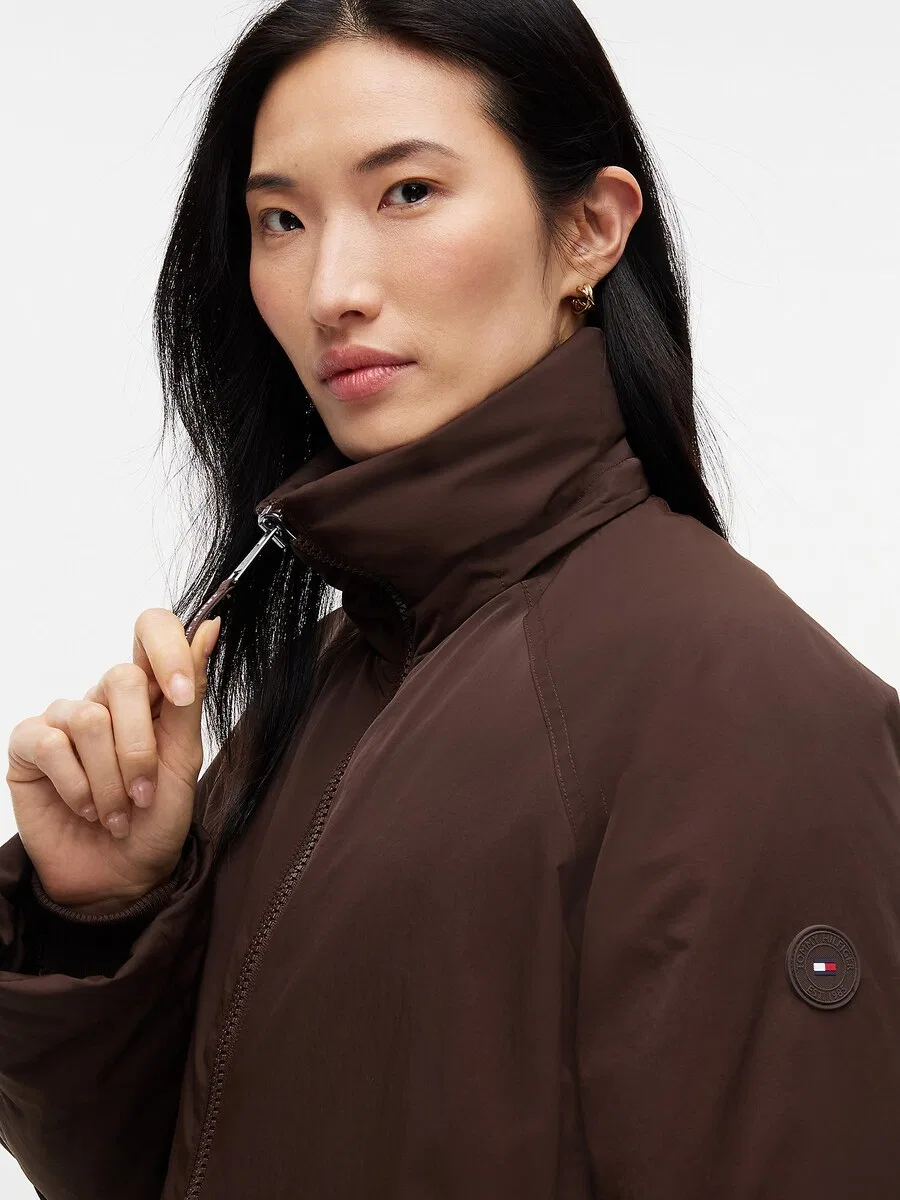 Зимняя куртка TOMMY HILFIGER коричневого цвета — фото 3
