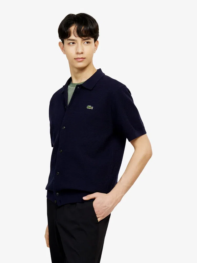 Кардиган с коротким рукавом LACOSTE, Navy