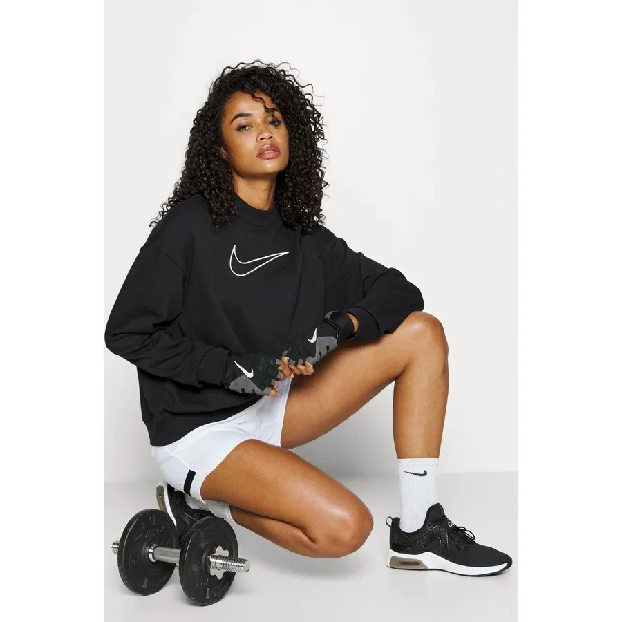 Свитшот женский оверсайз с длинным рукавом Dri-Fit Get Fit Nike, Черный — фото 4