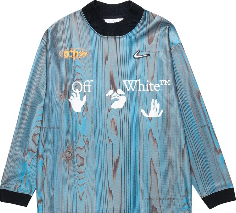 

Футболка Nike x Off-White Jersey 'Imperial Blue', синий