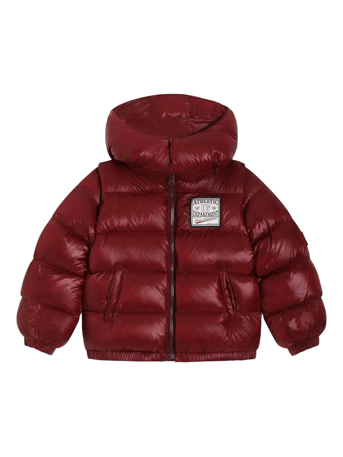 Куртка с капюшоном Dolce & Gabbana Kids, красный