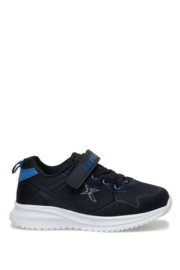 Детские спортивные кроссовки для мальчиков на шнуровке Kinetix, Navy-Royal Blue-Gray