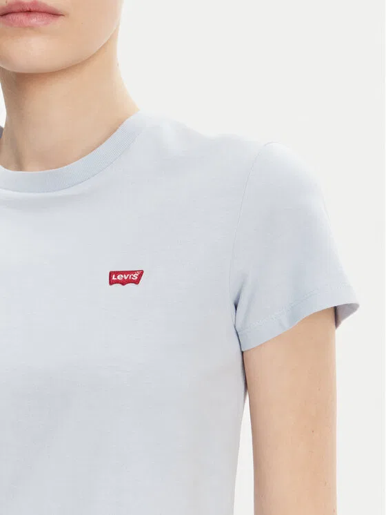Футболка regular fit Perfect Levi'S, светло-голубой — фото 4