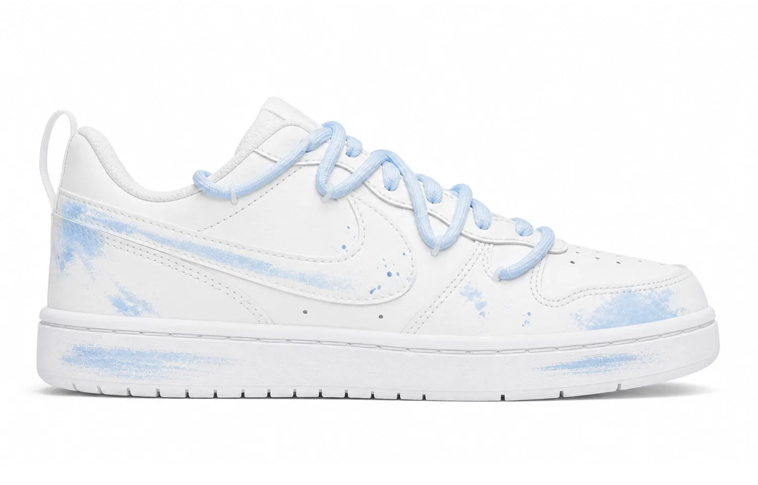 Детские кеды для скейтбординга с принтом Court Borough 2 Nike, Royal Blue — фото 3
