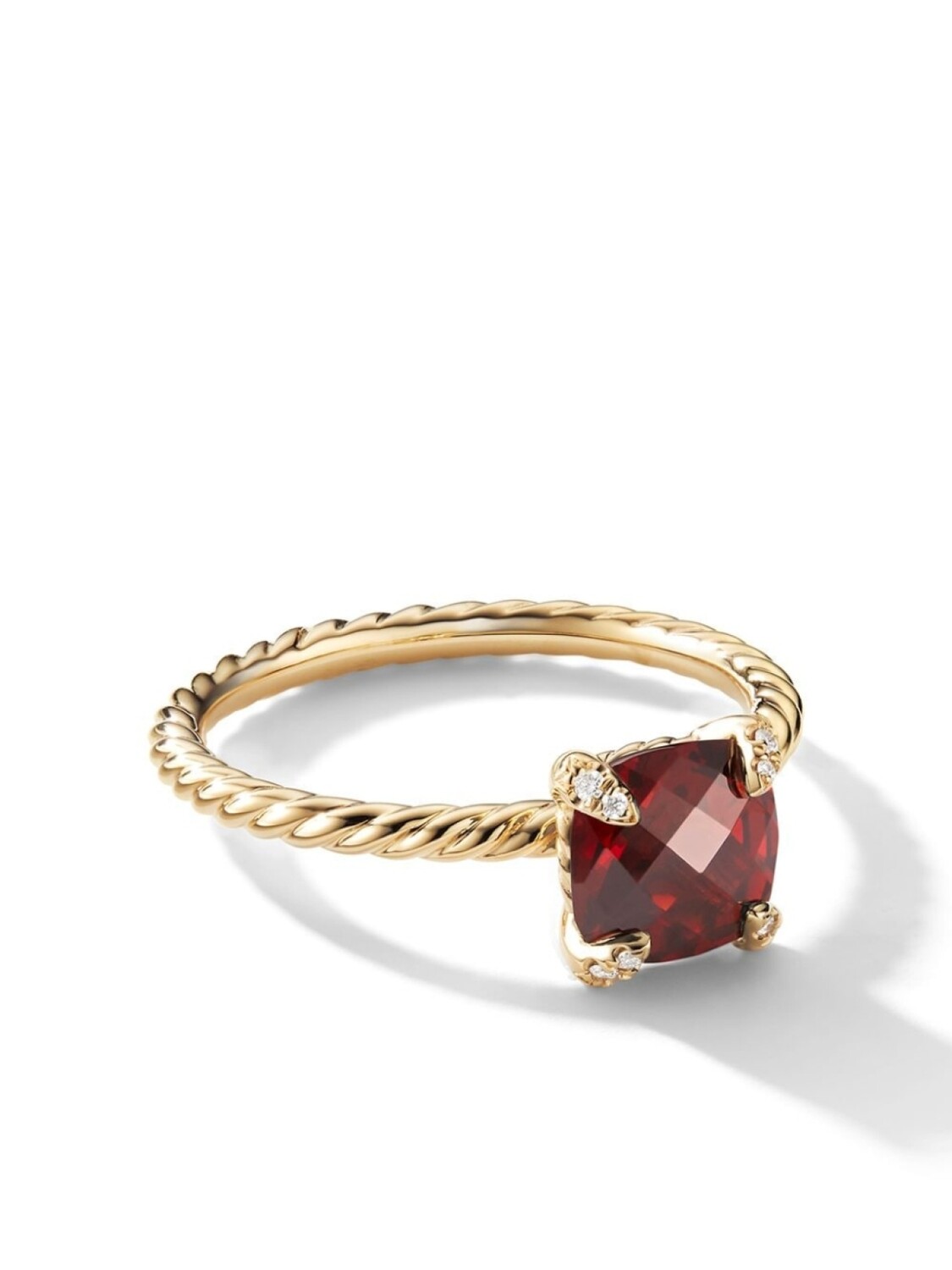 

Кольцо Chatelaine из желтого золота с гранатом и бриллиантами David Yurman, золотой