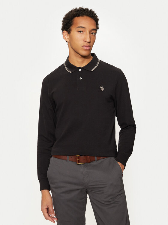 

Рубашка поло стандартного кроя U.S. Polo Assn., черный