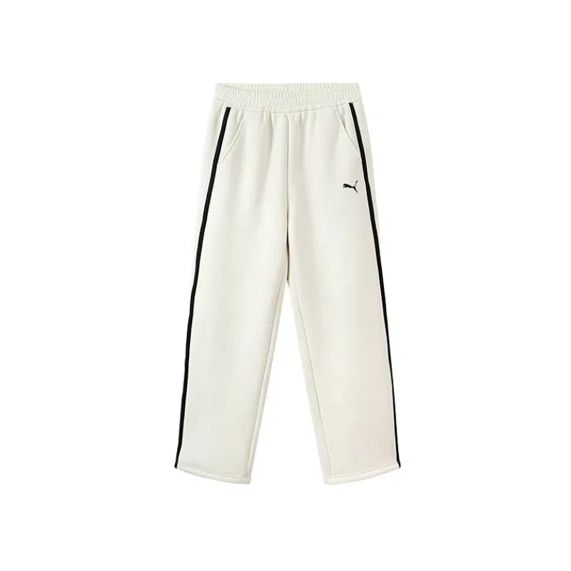 Детские штаны из трикотажа утепленные PUMA, Milk White 10501