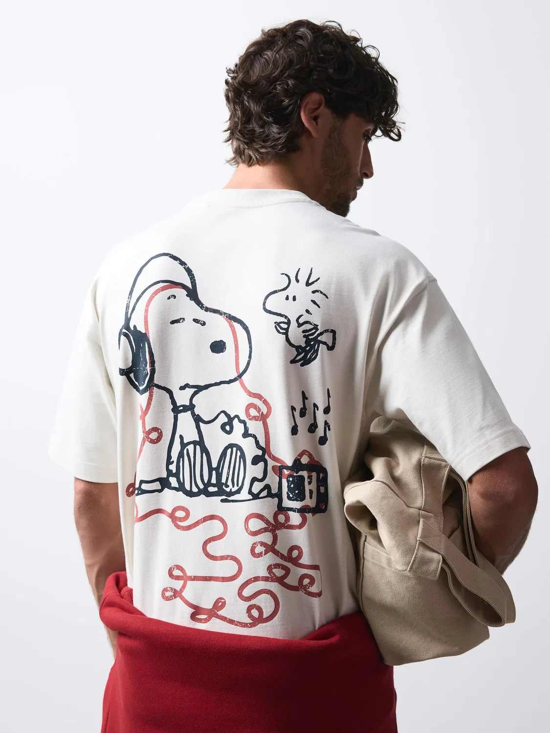 Next Футболка с рисунком Snoopy White Tapes — фото 4