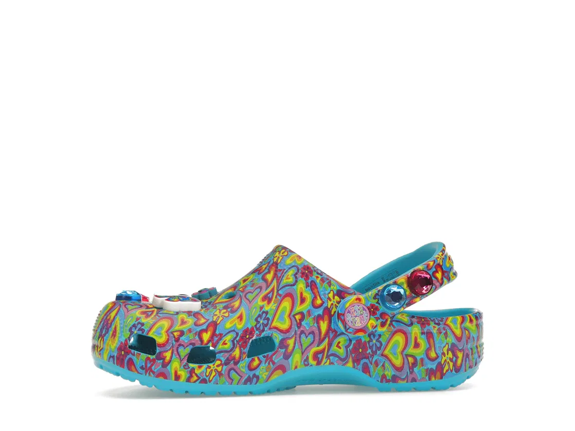 Детские клоги Classic Clog Crocs, Digital Aqua/Multi — фото 3