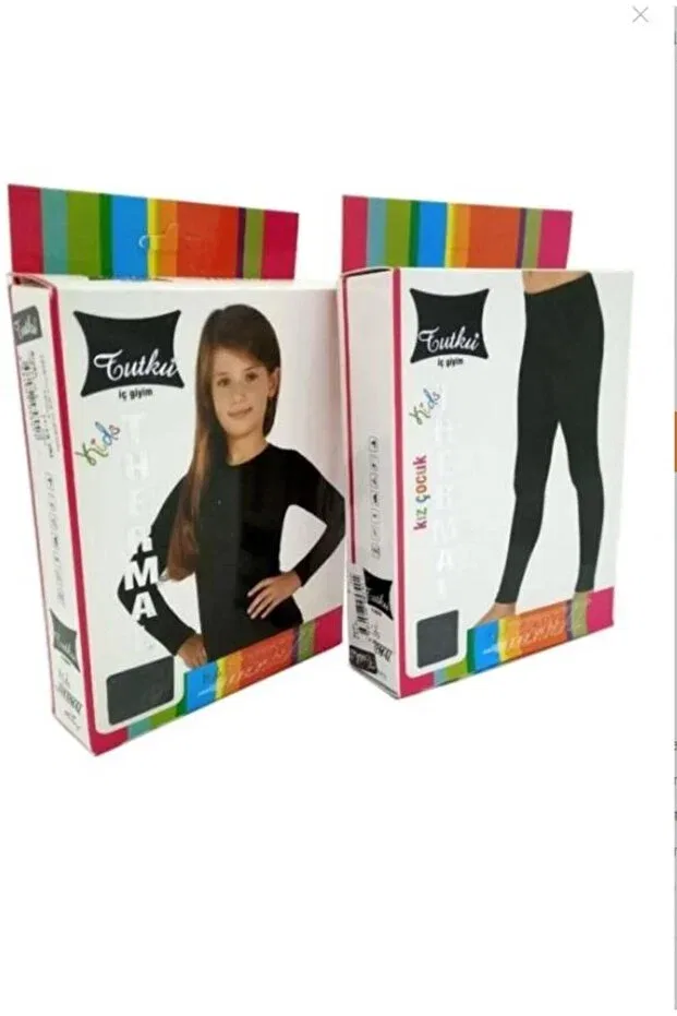 Детское термобелье для мальчиков с длинным рукавом комплект Tutku girl's thermal underwear athlete thermal underwear leggings set 0810 Mom'S Lap, Black
