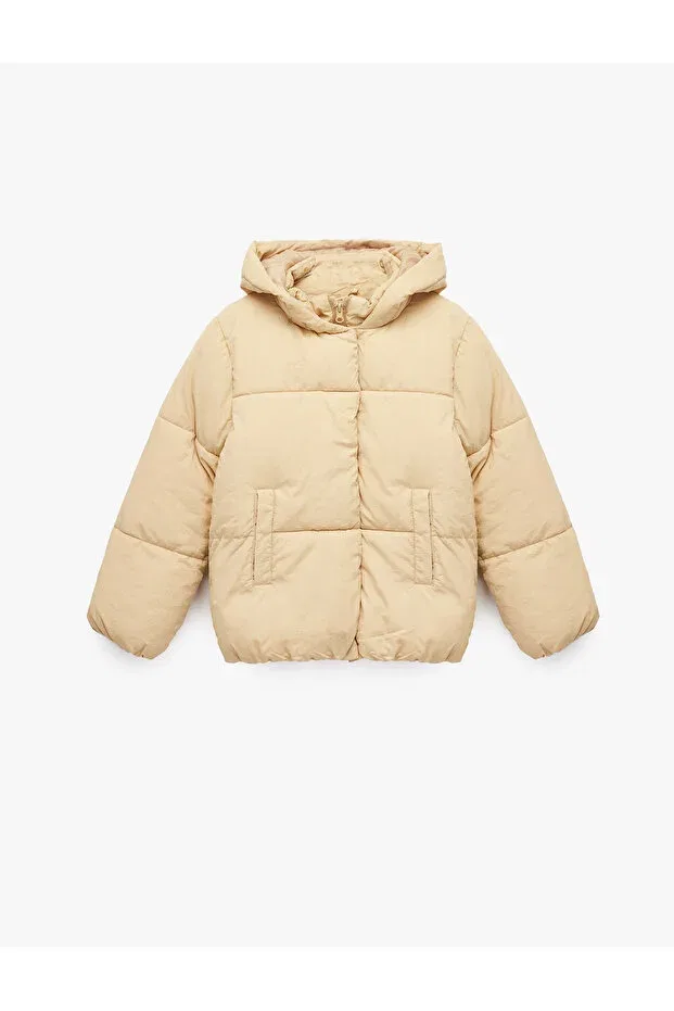 Детское пальто для девочек с длинным рукавом Koton, Beige