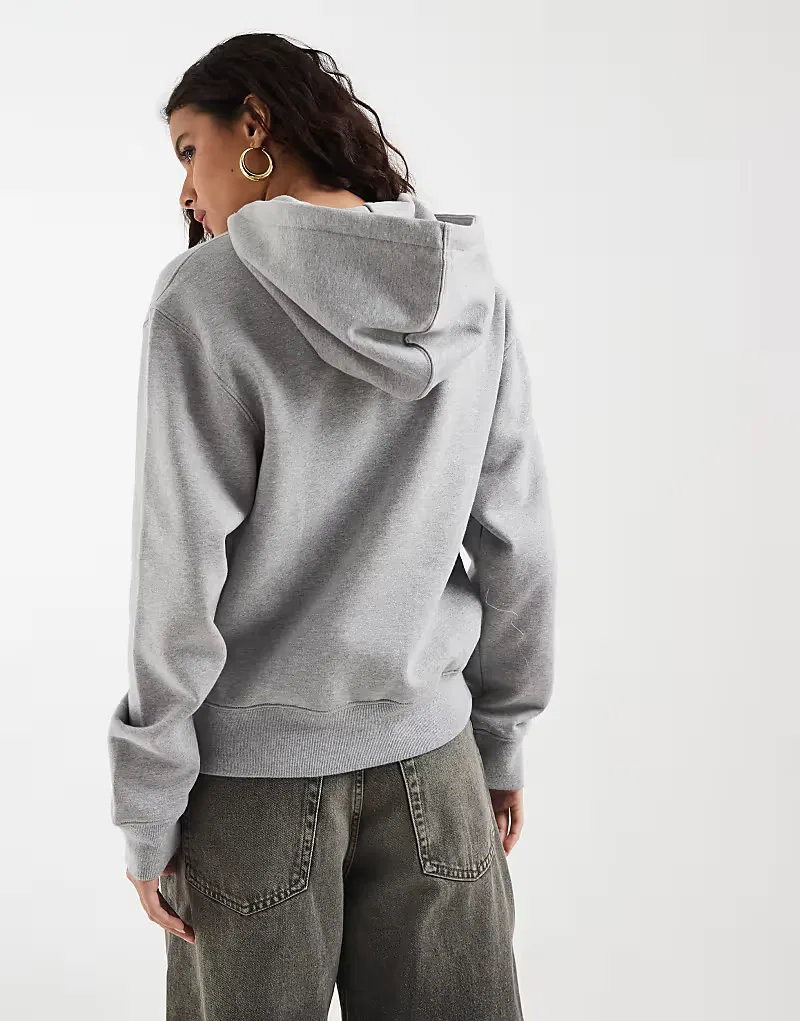 Худи Adidas Originals Essential на молнии, серый — фото 4