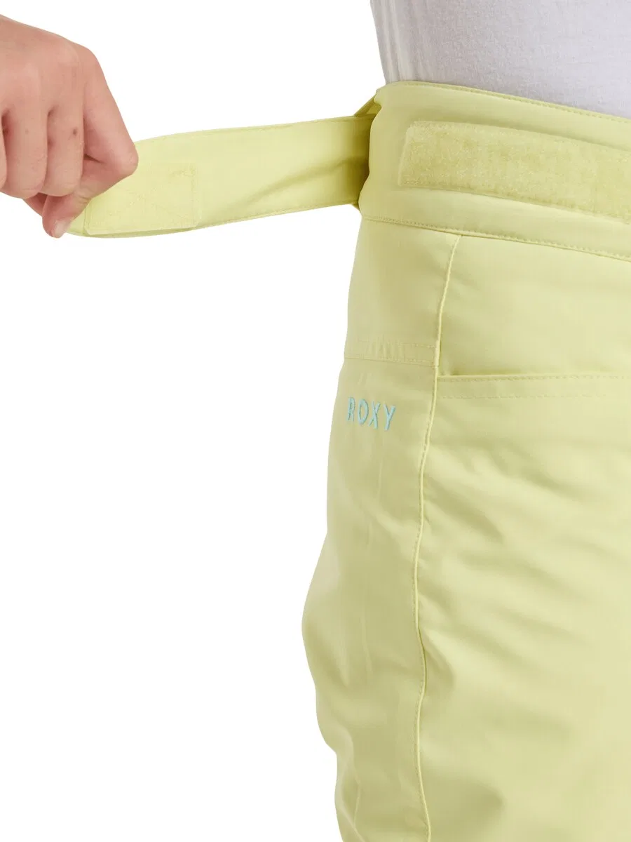 Спортивные штаны ROXY Regular Workout Pants 'Backyard' светло-желтого цвета — фото 3