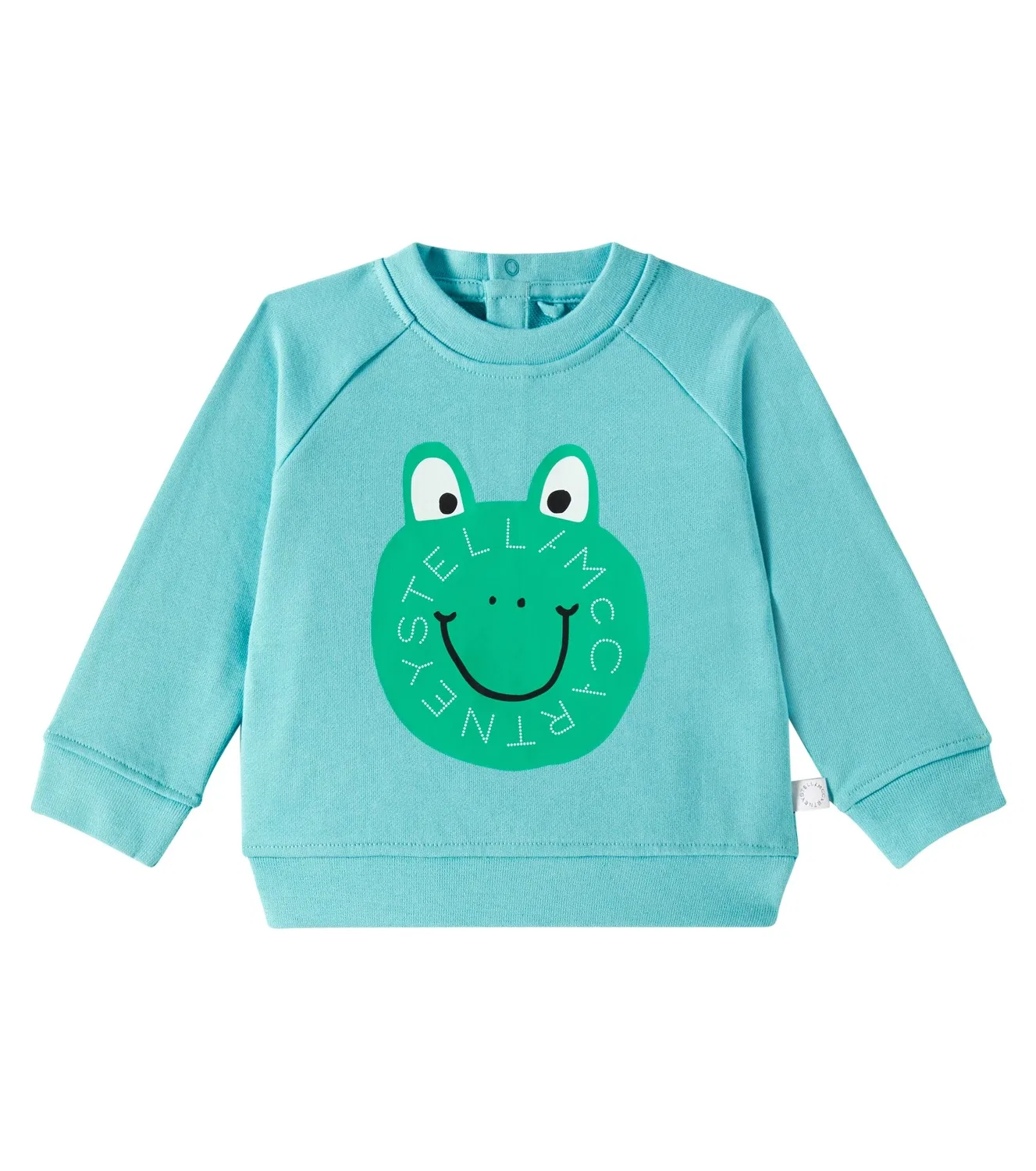 Детский свитшот из хлопкового джерси Stella Mccartney Kids, синий