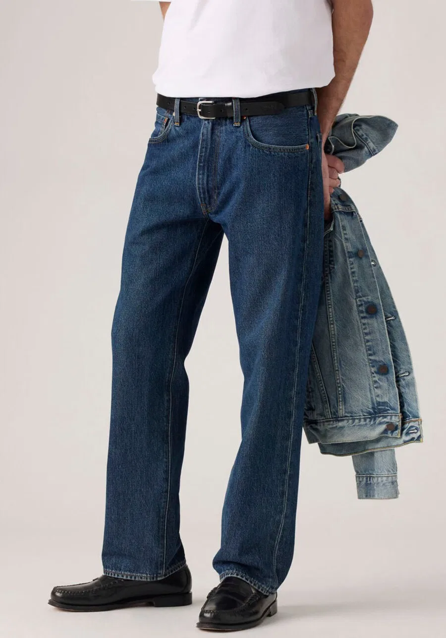 Джинсы LEVI'S Regular '555 Relaxed Straight' синего цвета — фото 2