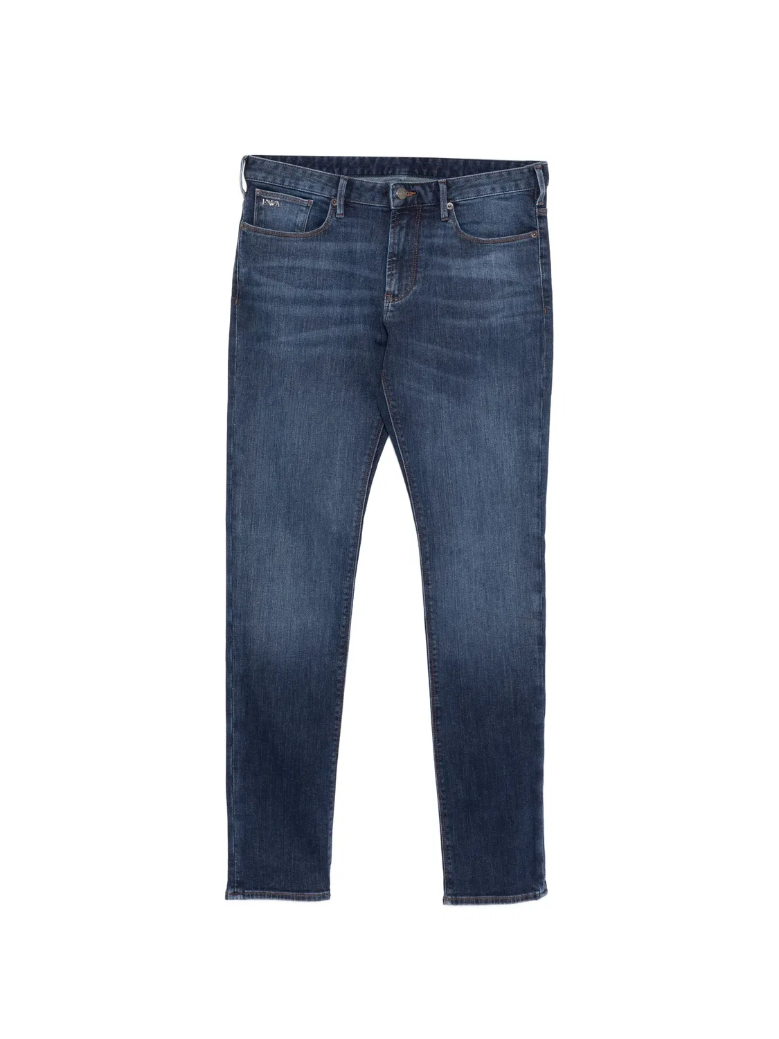 Джинсы с передней застежкой Emporio Armani, синий